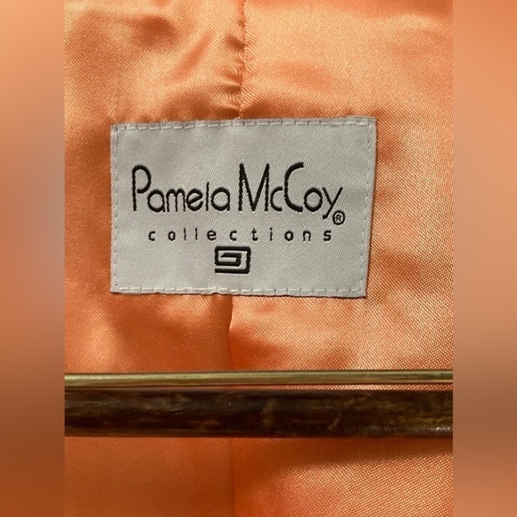 Pamela Mccoy Lamb Leather Jacket Pinkish/Peach in color Size Small - Picture 6 of 8